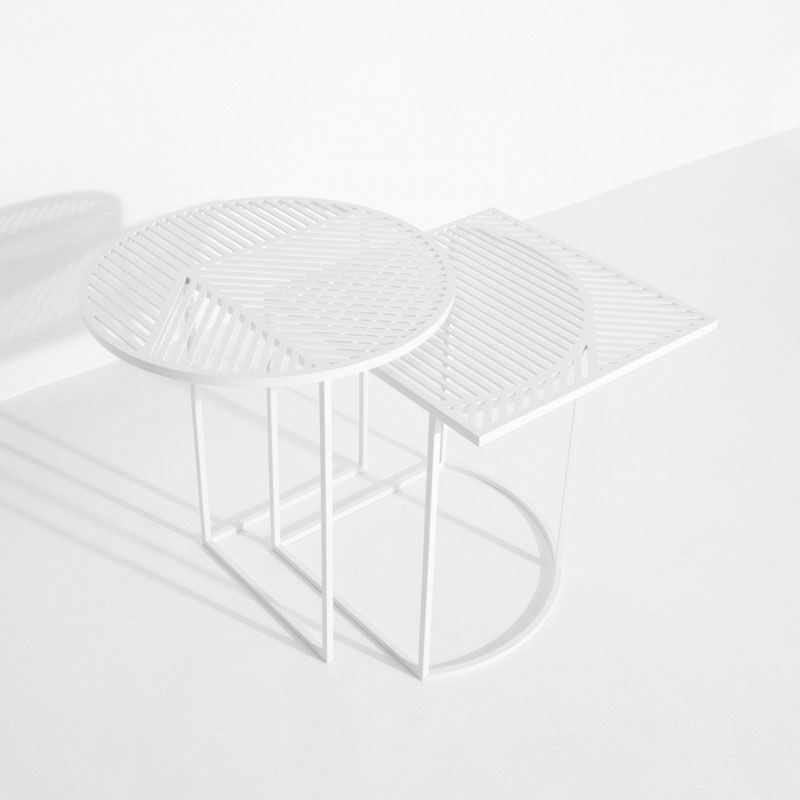 Angers Nantes Cholet Saumur paris bordeaux Icones Gueridon table Petite Friture ISO Blanc graphique Studio Pool 02