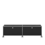 Angers Nantes Paris Bordeaux Poitiers Le Mans Rennes Icônes USM Haller Quickship Modulaire Meuble TV M61 Noir Graphite Fritz Haller 3