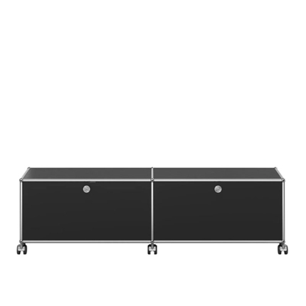 Angers Nantes Paris Bordeaux Poitiers Le Mans Rennes Icônes USM Haller Quickship Modulaire Meuble TV M61 Noir Graphite Fritz Haller 3