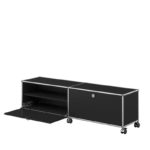 Angers Nantes Paris Bordeaux Poitiers Le Mans Rennes Icônes USM Haller Quickship Modulaire Meuble TV M61 Noir Graphite Fritz Haller 4