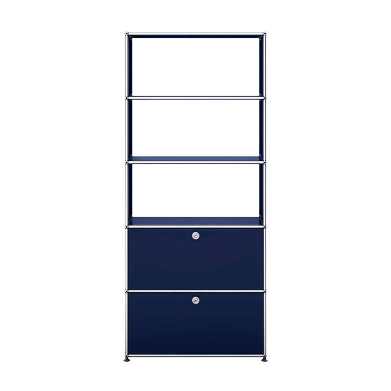 Angers Nantes Paris Bordeaux Poitiers Niort Le mans Rennes Icônes USM Haller Quickship Bibiothèque M24 Bleu acier Fritz Haller Paul SCHÄRER 2