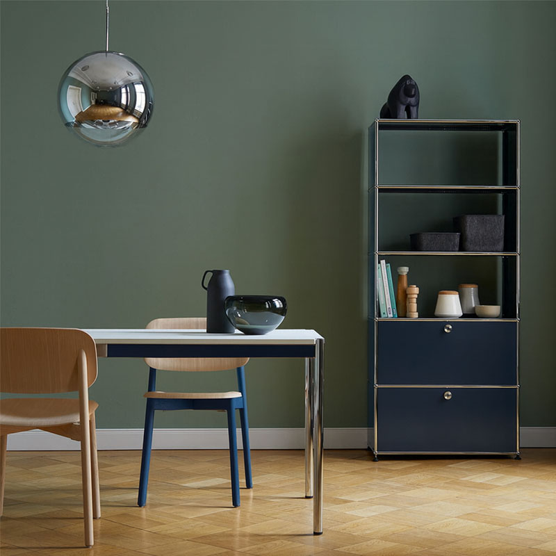 Angers Nantes Paris Bordeaux Poitiers Niort Le mans Rennes Icônes USM Haller Quickship Bibiothèque M24 Bleu acier Fritz Haller Paul SCHÄRER 4