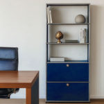 Angers Nantes Paris Bordeaux Poitiers Niort Le mans Rennes Icônes USM Haller Quickship Bibiothèque M24 Bleu acier Fritz Haller Paul SCHÄRER 7