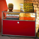 Angers Nantes  Paris Bordeaux Poitiers Niort Le mans Rennes Icônes USM Haller Quickship O1 Chevet Rouge Rubis Fritz Haller Paul SCHÄRER 5