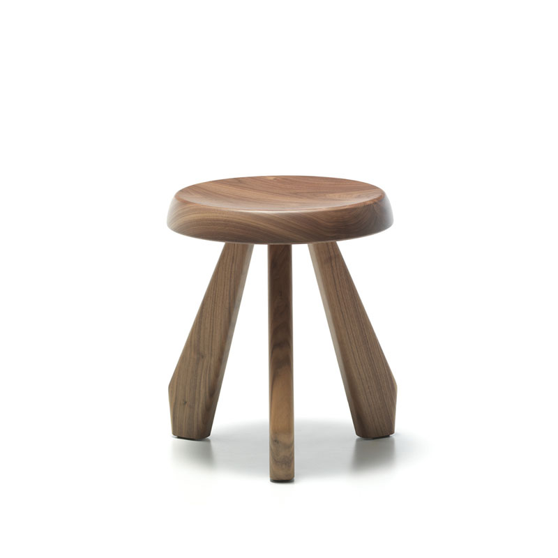 Angers Nantes Paris Bordeaux Poitiers Laval Tours Mans Niort Rennes Poitiers Icônes Cassina Tabouret table 523 Noyer Perriand Corbusier 1