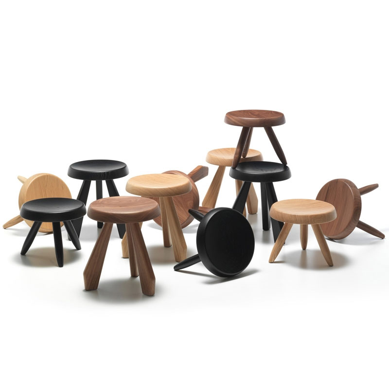 Angers Nantes Paris Bordeaux Poitiers Laval Tours Mans Niort Rennes Poitiers Icônes Cassina Tabouret table 523 Noyer Perriand Corbusier 2