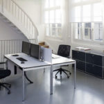 Angers Nantes Cholet Paris Bordeaux Poitiers Laval Mans Rennes Icônes USM Haller Quickship Bureau T59 Gris Perle Fritz Paul SCHÄRER 6