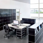 Angers Nantes Cholet Paris Bordeaux Poitiers Laval Mans Rennes Icônes USM Haller Quickship Bureau T69 Gris Perle Fritz Paul SCHÄRER 3