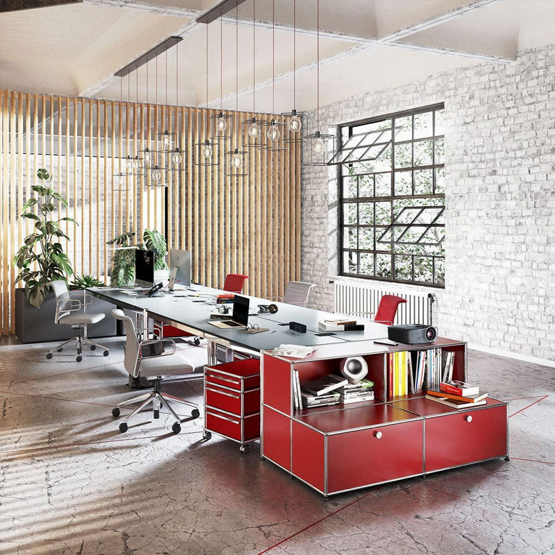 Angers Nantes Cholet Paris Bordeaux Poitiers Laval Mans Rennes Icônes USM Haller Quickship Bureau T69 Linoleum Noir Fritz Paul SCHÄRER 4