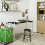 Angers Nantes Cholet Paris Bordeaux Poitiers Laval Mans Rennes Icônes USM Haller Quickship Bureau T8 Linoleum Noir Fritz Paul SCHÄRER 3