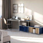 Angers Nantes Cholet Paris Bordeaux Poitiers Laval Mans Rennes Icônes USM Haller Quickship Bureau T8 Linoleum Noir Fritz Paul SCHÄRER 5