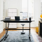 Angers Nantes Cholet Paris Bordeaux Poitiers Laval Mans Rennes Icônes USM Haller Quickship reglable Bureau T6 Kitos M Noir Linoleum Fritz 3