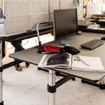 Angers Nantes Cholet Paris Bordeaux Poitiers Laval Mans Rennes Icônes USM Haller Quickship reglable Bureau T6 Kitos M Noir Linoleum Fritz 4