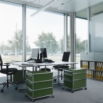 Angers Nantes Cholet Paris Bordeaux Poitiers Le Mans Rennes Icônes USM Haller Quickship caisson roulette M26 Vert Olive Fritz Haller 4