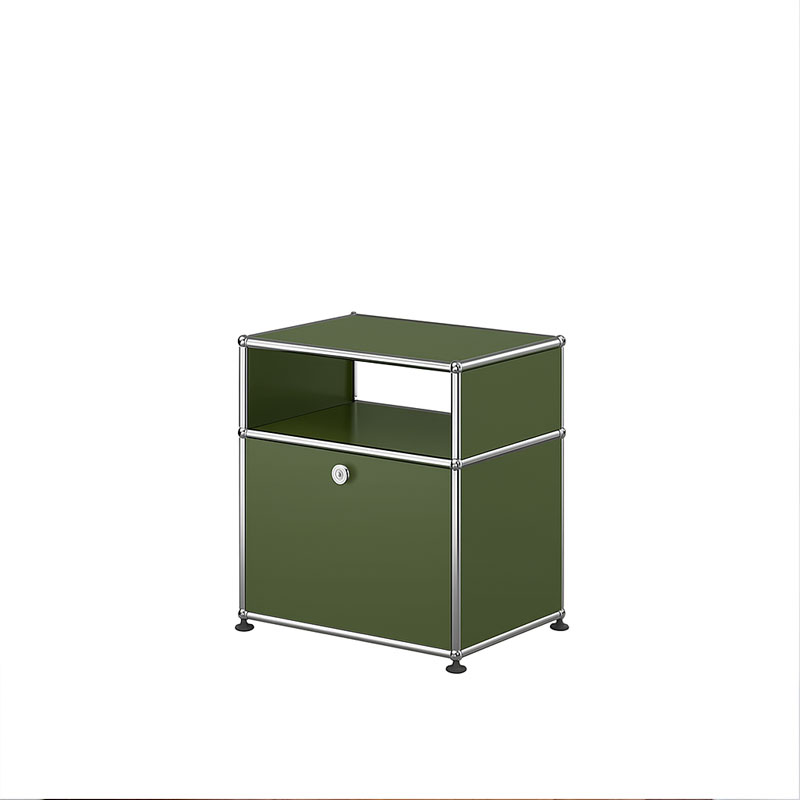 Angers Nantes Paris Bordeaux Poitiers Laval Mans Rennes Icônes USM Haller Quickship Modulaire Chevet M55 Vert Olive Fritz Paul SCHÄRER 1