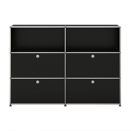 Angers Nantes Paris Bordeaux Poitiers Mans Laval Rennes Icônes USM Haller Quickship Modulaire Meuble M64 Noir Graphite Fritz SCHERER 1