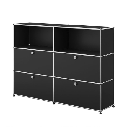 Angers Nantes Paris Bordeaux Poitiers Mans Laval Rennes Icônes USM Haller Quickship Modulaire Meuble M64 Noir Graphite Fritz SCHERER 2
