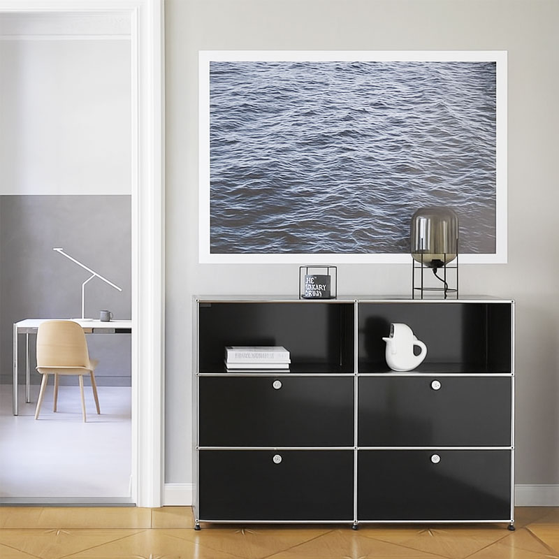 Angers Nantes Paris Bordeaux Poitiers Mans Laval Rennes Icônes USM Haller Quickship Modulaire Meuble M64 Noir Graphite Fritz SCHERER 3