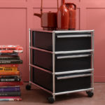 Angers Nantes Paris Bordeaux Poitiers Mans Rennes Niort LavaI cônes USM Haller Quickship roulette caisson M26 Noir Graphite Fritz Haller 0