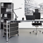 Angers Nantes Paris Bordeaux Poitiers Mans Rennes Niort LavaI cônes USM Haller Quickship roulette caisson M26 Noir Graphite Fritz Haller 7