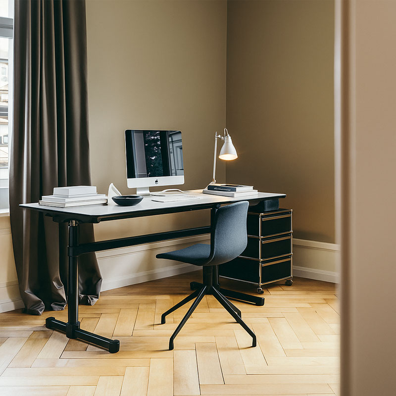 Angers Nantes Paris Bordeaux Poitiers Mans Rennes Niort LavaI cônes USM Haller Quickship roulette caisson M26 Noir Graphite Fritz Haller 9