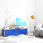 Angers Nantes Paris Bordeaux Poitiers Niort Laval Mans Rennes Icônes USM Haller Quickship O2 Meuble TV Bleu Gentiane Fritz Paul SCHÄRER 3