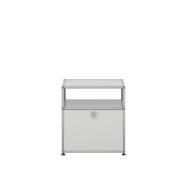 Angers Nantes Saintes Paris Bordeaux Poitiers Laval Mans Rennes Icônes USM Haller Quickship M55 Chevet Gris Clair Fritz Haller Paul SCHÄRER 1