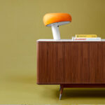 Angers Nantes Cholet Rennes Poitiers Mans bordeaux Paris Tours Laval Niort Icones Flos Snoopy Orange Marbre Blanc Achille Castiglioni lampe de table 8