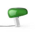 Angers Nantes Cholet Rennes Poitiers Mans bordeaux Paris Tours Laval Niort Icones Flos Snoopy Vert Marbre Blanc Achille Castiglioni lampe de table 