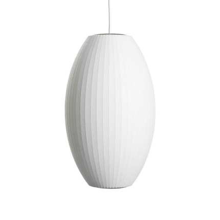 Angers Nantes Cholet Paris Bordeaux Le Mans Laval Icones Hay Scandinave  luminaire suspension Nelson Bubble Cigare Blanc George Nelson 1