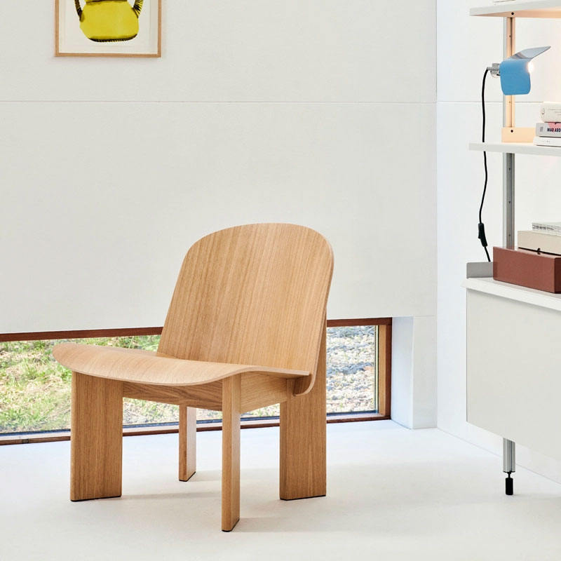 Angers Nantes Cholet Paris Bordeaux Rennes Mans Laval Icones Hay Scandinave Fauteuil bois Chisel Chêne Andreas Bergsaker 4