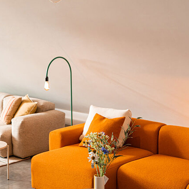 Angers Nantes Cholet Paris Bordeaux Rennes Mans Laval Poitiers Icones Hay Scandinave Mags Orange canapé Modulaire 12