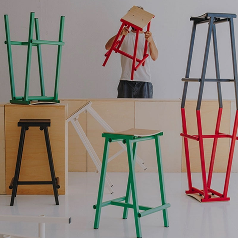 Angers Nantes Cholet Paris Bordeaux Rennes Mans Laval Poitiers Icones Hay Scandinave Tabouret Tuburete Chene oeuf Marc Morro 6