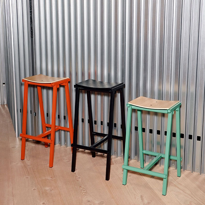 Angers Nantes Cholet Paris Bordeaux Rennes Mans Laval Poitiers Icones Hay Scandinave Tabouret Tuburete Chene vert jade Marc Morro 6