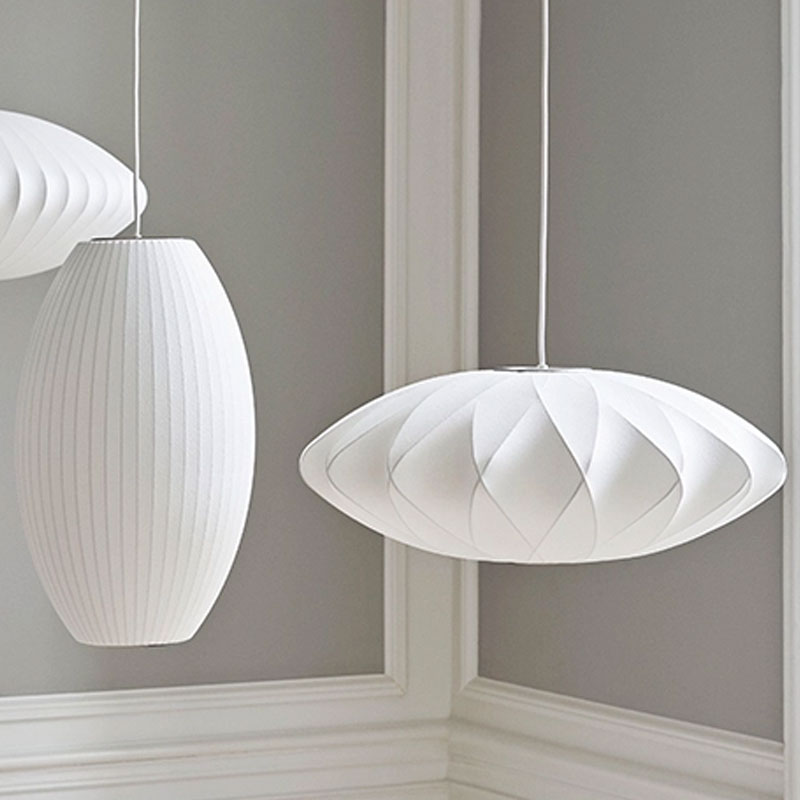 Angers Nantes Paris Bordeaux Mans Laval Icones Hay Scandinave Crisscross luminaire suspension Nelson Bubble Saucer Blanc Georges 5