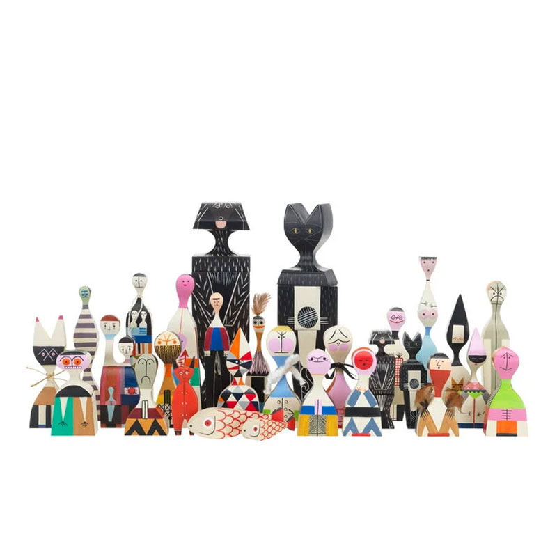 Angers Nantes Paris Bordeaux Rennes Mans Laval Poitiers Orleans Tours Icônes Objet Wooden Dolls N° 14 Vitra Alexander Girard 12