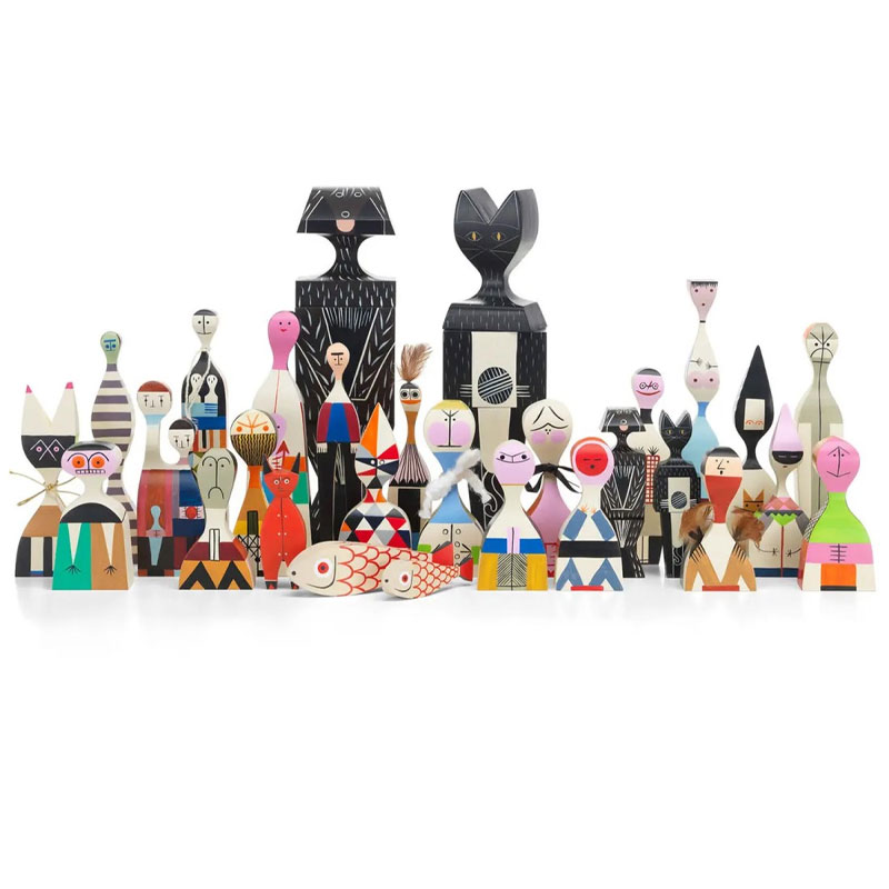 Angers Nantes Paris Bordeaux Rennes Mans Laval Poitiers Orleans Tours Icônes Objet Wooden Dolls N° 18 Vitra Alexander Girard 16