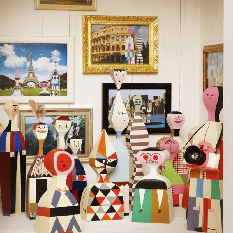 Angers Nantes Paris Bordeaux Rennes Mans Laval Poitiers Orleans Tours Icônes Objet Wooden Dolls N° 19 Vitra Alexander Girard 10