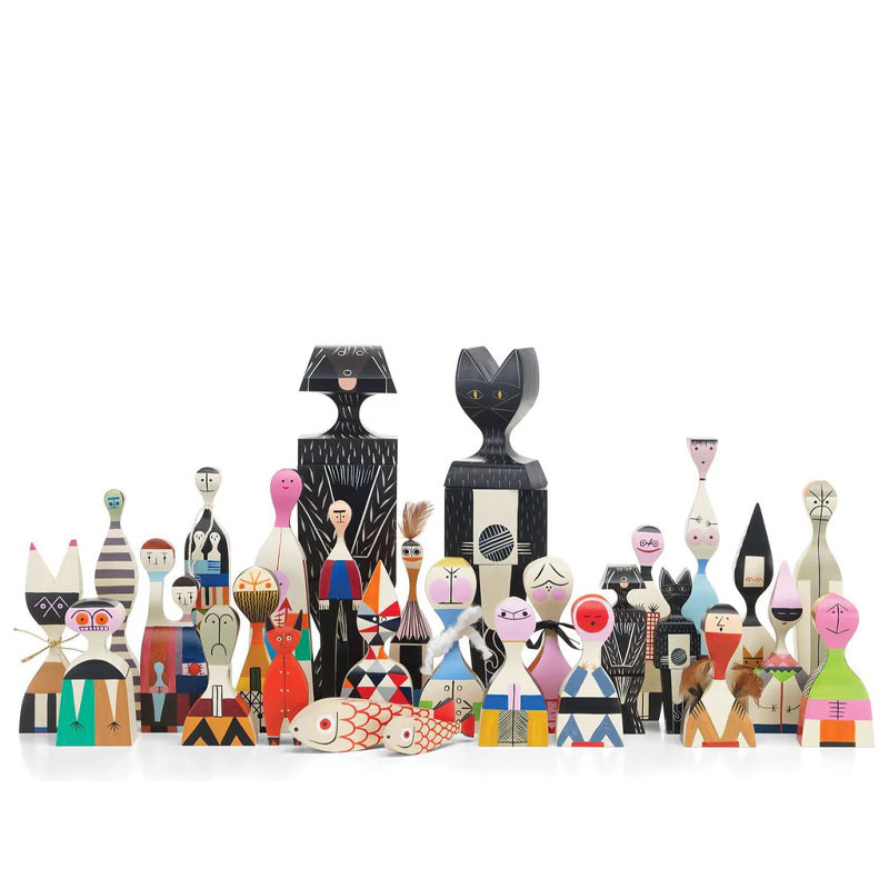 Angers Nantes Paris Bordeaux Rennes Mans Laval Poitiers Orleans Tours Icônes Objet Wooden Dolls N° 21 Vitra Alexander Girard