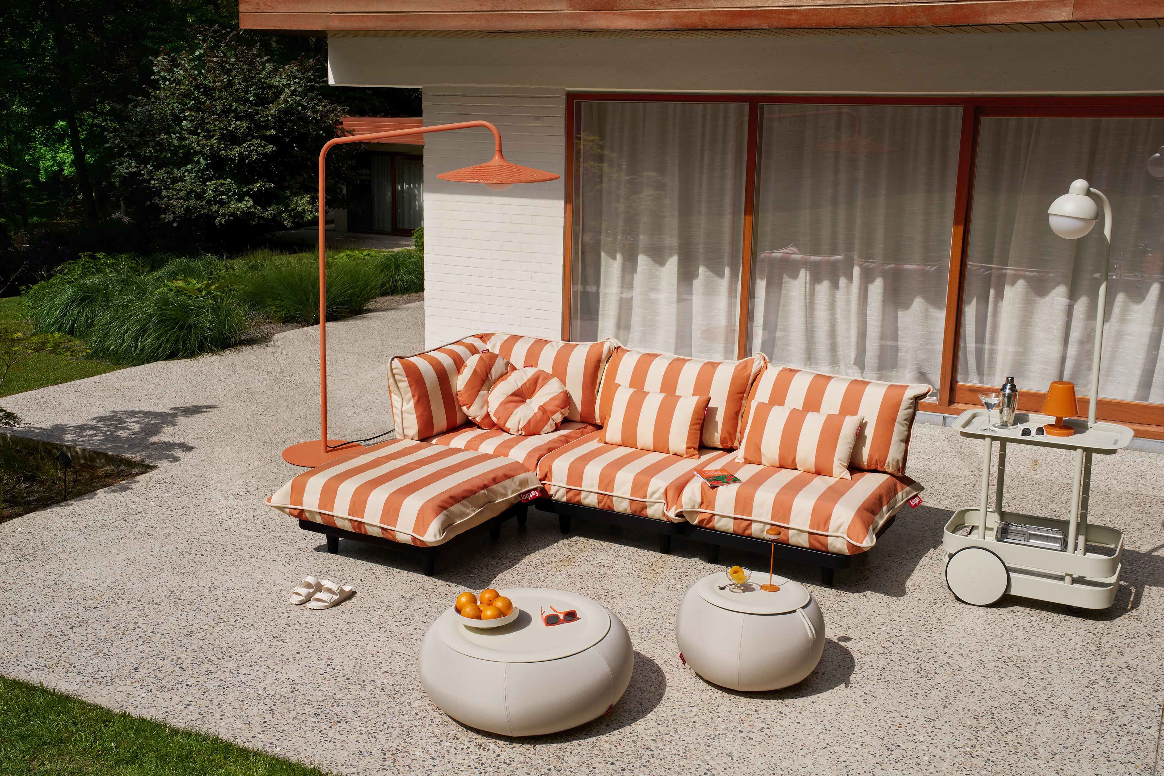 Fatboy Paletti Stripe Orange Creme