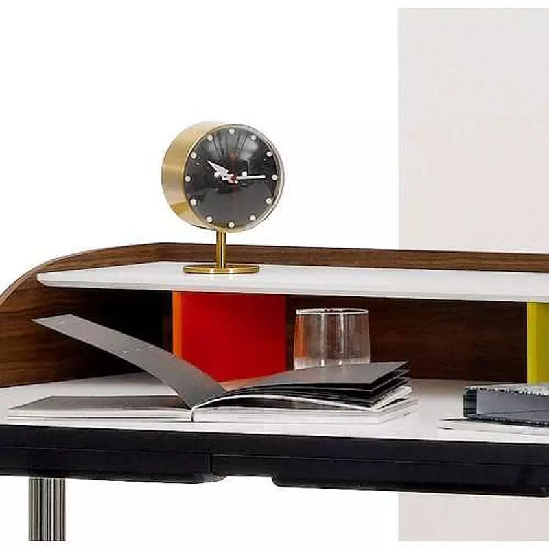 Angers_Nantes_Paris_bordeaux_Rennes_Nice__Icônes_Vitra_Laiton_Noir_Night_Clock_Nelson-Horloge-Murale_Desk_Clock_6