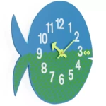 Angers_Nantes_Paris_bordeaux_Rennes_Nice_lyon_Icônes_Vitra_Bleu_Fernando_Fish_Nelson-Horloge-Murale_Zoo_Clock_4