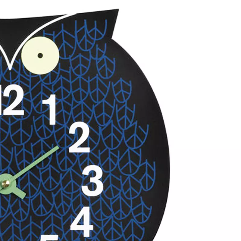 Angers_Nantes_Paris_bordeaux_Rennes_Nice_lyon_Icônes_Vitra_Omar_Owl_Noir_Hibou_Nelson-Horloge-Murale_Zoo_Clock_0