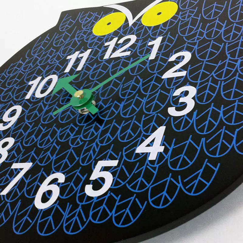 Angers_Nantes_Paris_bordeaux_Rennes_Nice_lyon_Icônes_Vitra_Omar_Owl_Noir_Hibou_Nelson-Horloge-Murale_Zoo_Clock_5