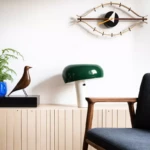 Angers_Nantes_Paris_bordeaux_Rennes_Tours_Nice_lyon_Icônes_Objet_Vitra-doré_deco-noyer_Nelson-Horloge-Murale-Eye_Clock_Oeil_8