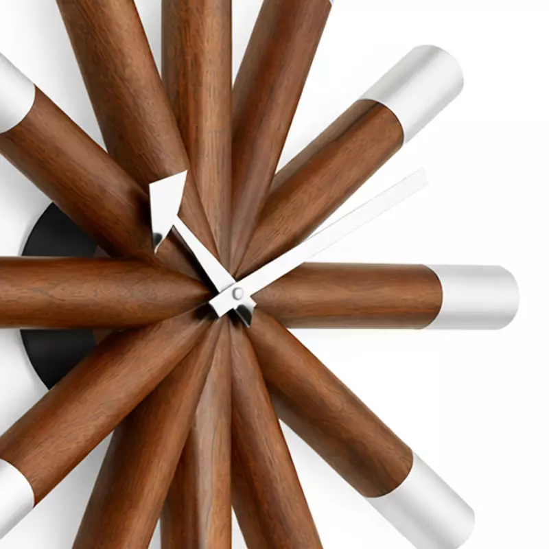 Angers_Nantes_Paris_bordeaux_Rennes_Tours_Nice_lyon_Icônes_Objet_Vitra_Bois_deco_noyer_Wheel_Nelson-Horloge-Murale_Clock_0