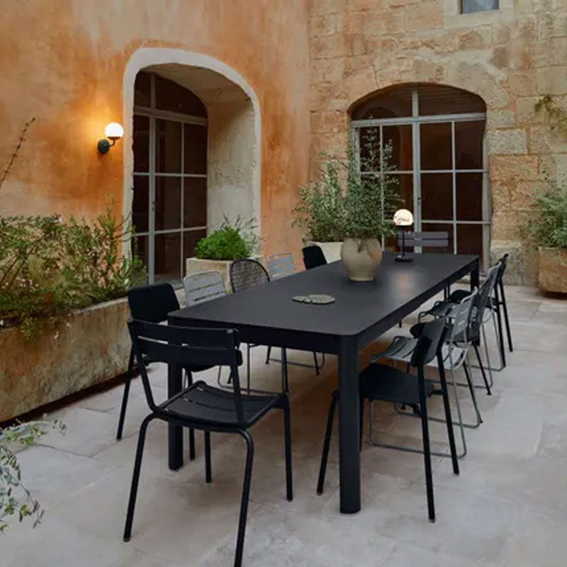 Angers Nantes Mans Nice Paris Bordeaux  Tours Niort Cannes Rennes Icônes Table jardin extensible Fermob Ribambelle XL Gris Orage 3