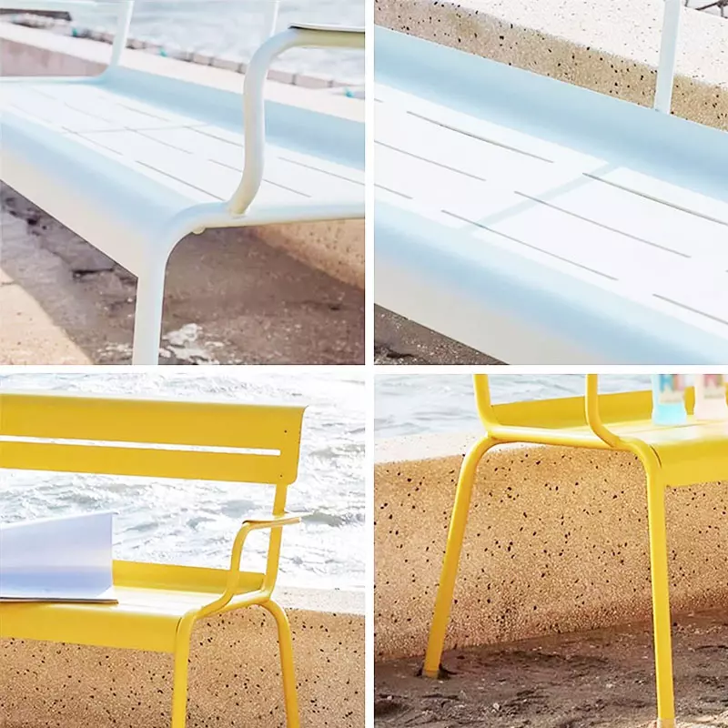 Angers_Nantes_Cannes_Menton_Nice_Rennes_Royan_Icônes_Banc_mobilier_Exterieur_Fermob_Jaune_Miel_Sophia_5