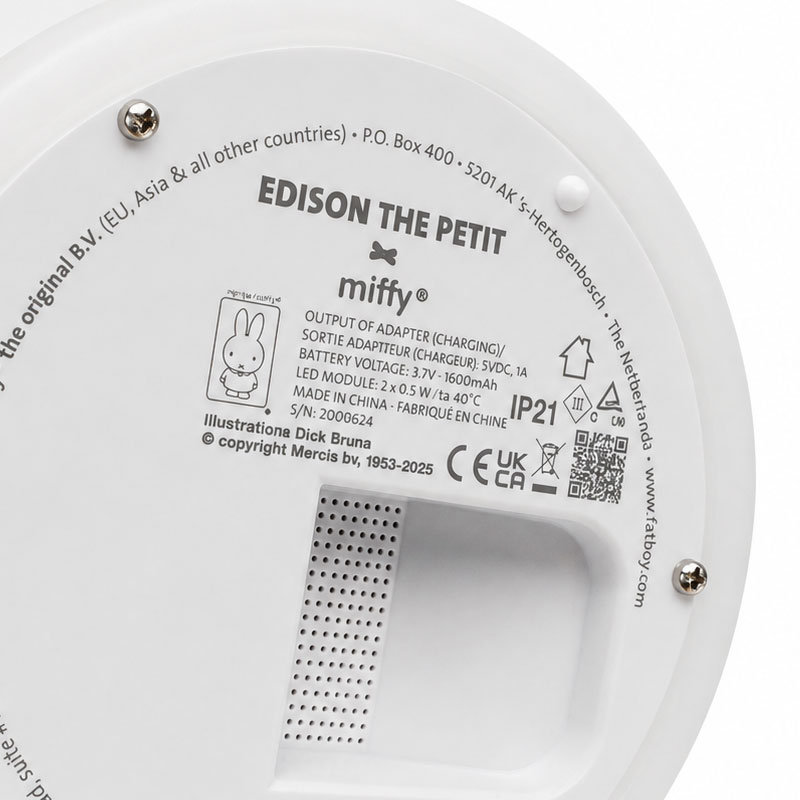 Angers Nantes Bordeaux Mans Rennes Tours Paris Lyon Lilles Nice Icônes Lampe Batterie Fatboy X Miffy Edison the petit led  Dick Bruna 5