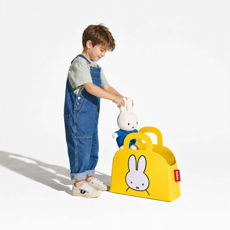 Angers Nantes Bordeaux Mans Rennes Tours Paris Lyon Lilles Nice Icônes Sjopper kees Fatboy X Miffy Sac Panier Rangement Jaune Dick Bruna 6